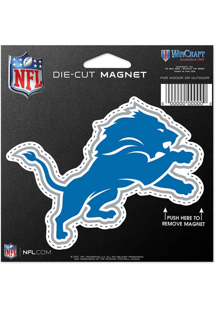 Detroit Lions 4.5x6 Die Cut Magnet