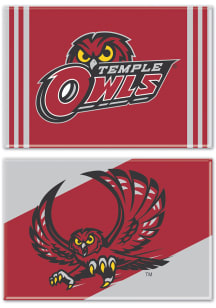 Temple Owls 2pk 2x3 Magnet