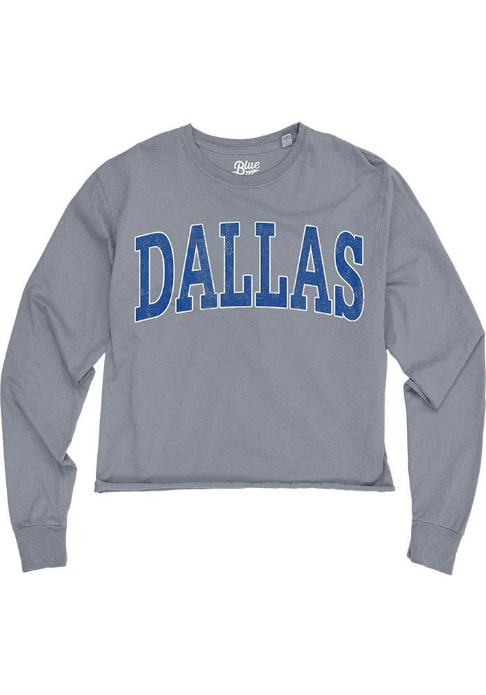 Dallas Ft Worth Womens Grey Cropped LS Tee