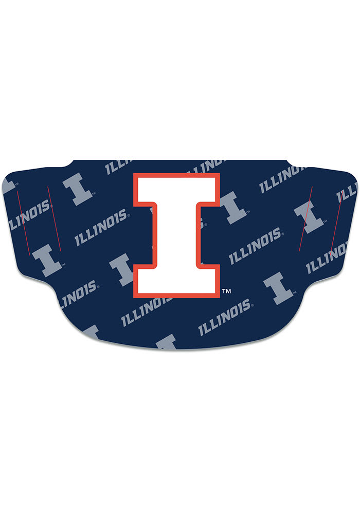 Illinois Fighting Illini Repeat Logo Fan Mask