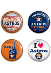 Houston Astros 4pk Button