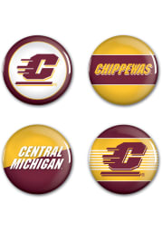 Central Michigan Chippewas 4pk Button