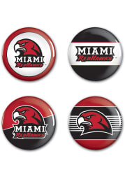Miami RedHawks 4pk Button