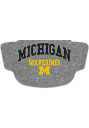 Michigan Wolverines Heathered Grey Fan Mask