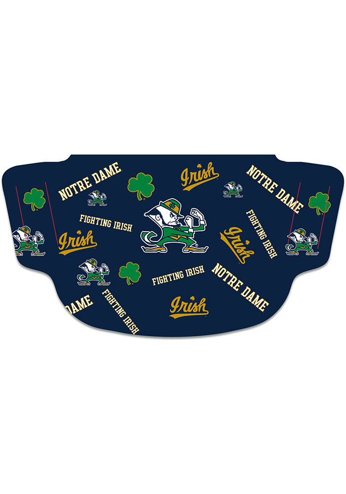 Notre Dame Fighting Irish Scattered Logo Fan Mask