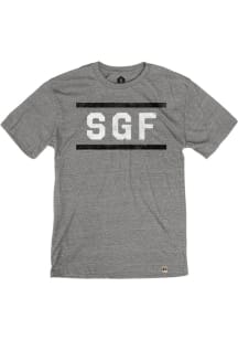 Springfield Heather Grey SGF Block and Bars Short Sleeve T-Shirt