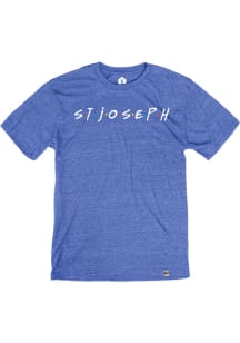 Rally St Joseph Blue Dots Short Sleeve Fashion T Shirt