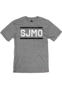 St. Joe Heather Grey SJMO Block and Bars Short Sleeve T-Shirt