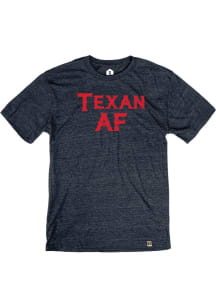 Texas Heather Navy Texan AF Short Sleeve T-Shirt