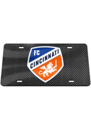 FC Cincinnati Team Logo Carbon Fiber Car Accessory License Plate