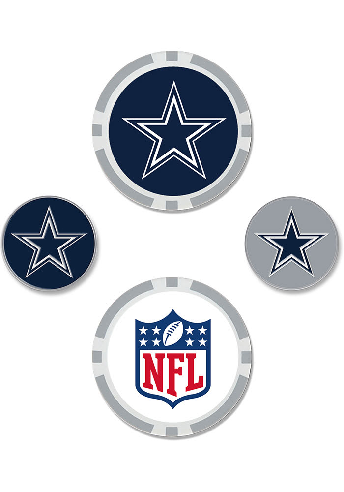 Team Effort Dallas Cowboys Hat Clip and Ball Markers Set