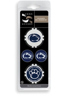 Navy Blue Penn State Nittany Lions 4-Pack Set Golf Ball Marker