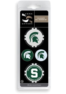 Green Michigan State Spartans 4-Pack Set Golf Ball Marker