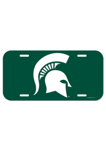 Michigan State Spartans Green  Plastic License Plate