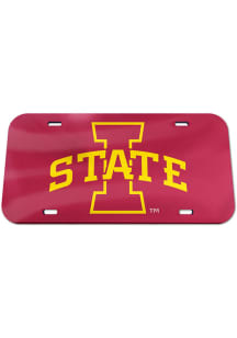 Iowa State Cyclones Team Color Acrylic Car Accessory License Plate