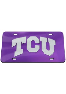 TCU Horned Frogs Team Color Acrylic Car Accessory License Plate