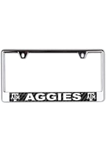 Texas A&M Aggies Carbon Fiber License Plate Frame - Black