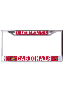 Louisville Cardinals Printed Metallic License Frame