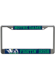 Notre Dame Fighting Irish Printed Metallic License Frame