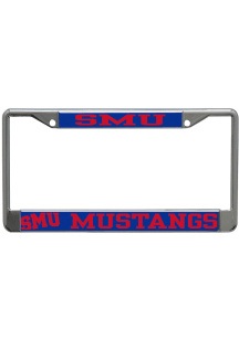 SMU Mustangs Printed Metallic License Frame