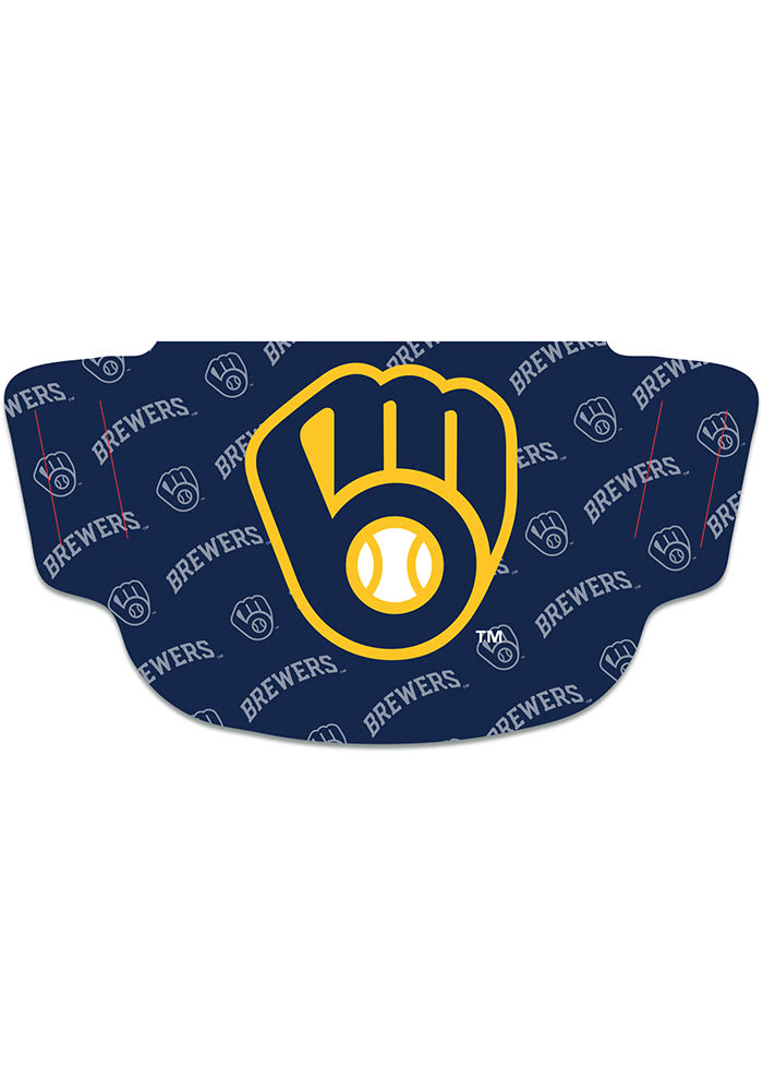 Milwaukee Brewers Repeat Logo Fan Mask