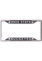 Ohio State Buckeyes Black and Silver License Frame