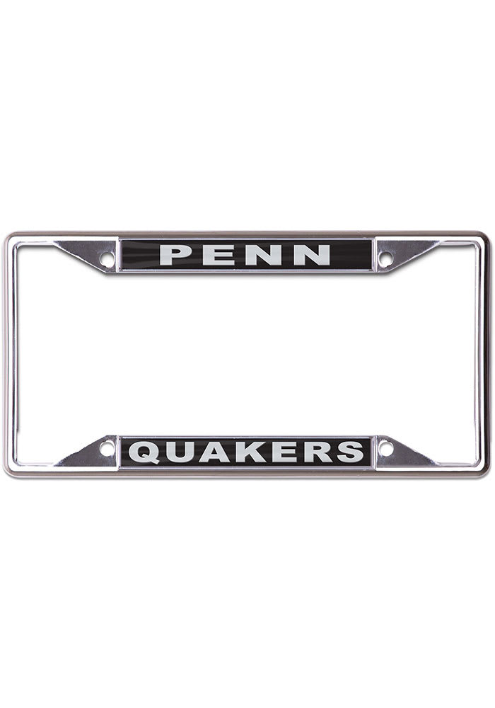 Pennsylvania Quakers Black and Silver License Frame