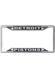 Detroit Pistons Black and Silver License Frame