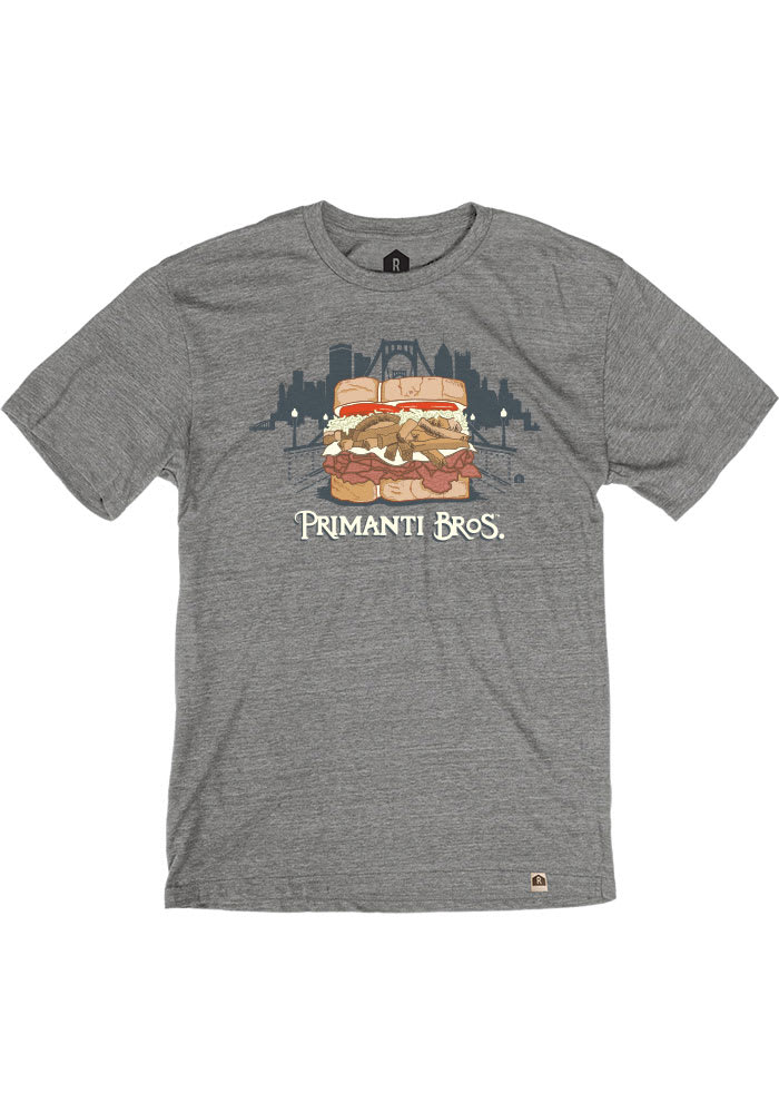 Primanti Bros. Heather Grey Sandwich Skyline Short Sleeve T-Shirt