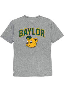 Baylor Bears Grey Arch Mascot Short Sleeve Fashion T Shirt