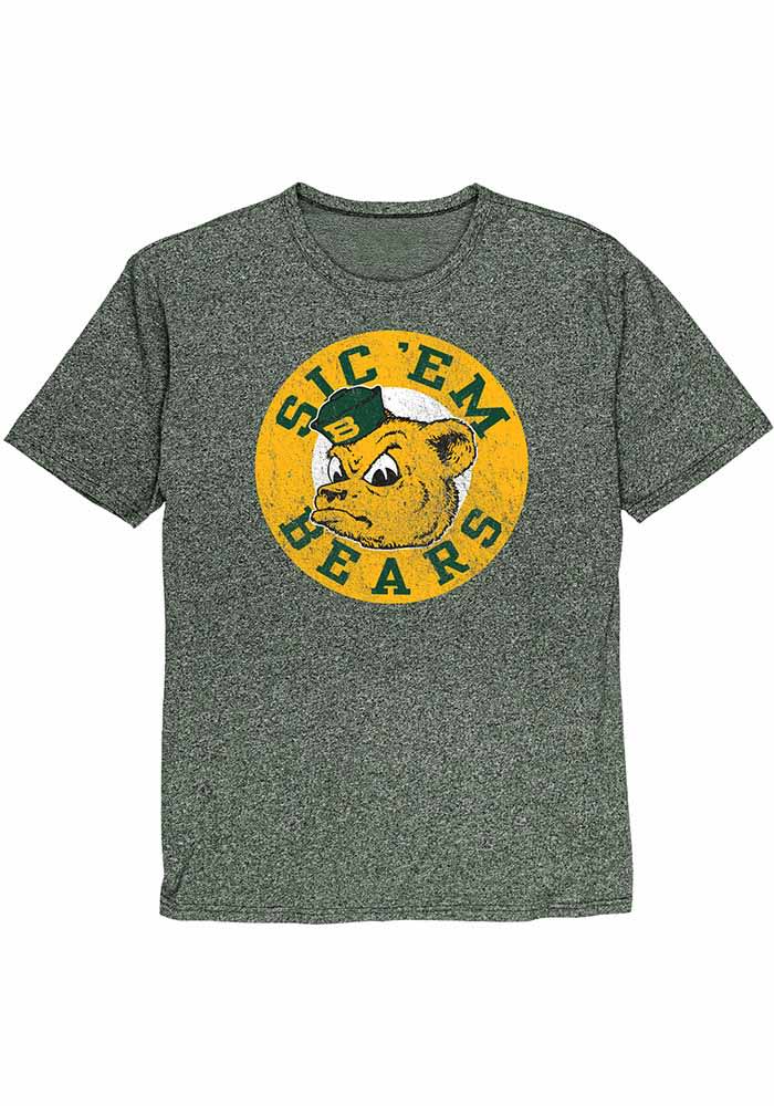 Baylor Bears Green Vintage Logo Distressed Short Sleeve Fashion T Shirt