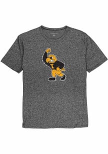 Iowa Hawkeyes Black Vintage Logo Short Sleeve Fashion T Shirt