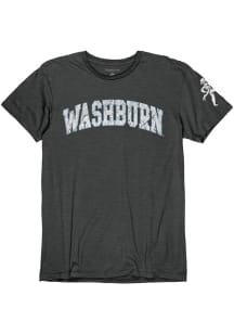 Washburn Ichabods Grey Arch Name With Arm Hit Short Sleeve Fashion T Shirt