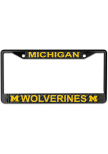 Michigan Wolverines Black  Carbon Fiber License Frame