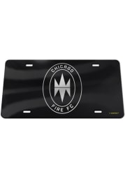 Chicago Fire Silver on Black Car Accessory License Plate