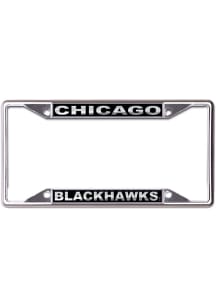 Chicago Blackhawks Black and Silver License Frame