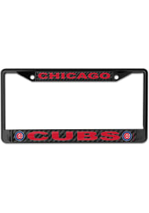 Chicago Cubs Carbon Fiber License Frame