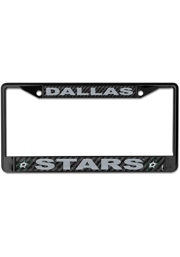 Dallas Stars Carbon Fiber License Frame