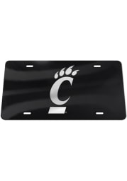 Cincinnati Bearcats Silver Team Logo Black Car Accessory License Plate