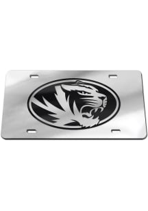 Missouri Tigers Black Team Logo Silver Car Accessory License Plate