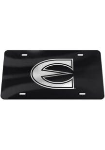 Emporia State Hornets Silver Team Logo Black Car Accessory License Plate