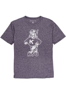 K-State Wildcats Purple Mock Twist Short Sleeve Fashion T Shirt