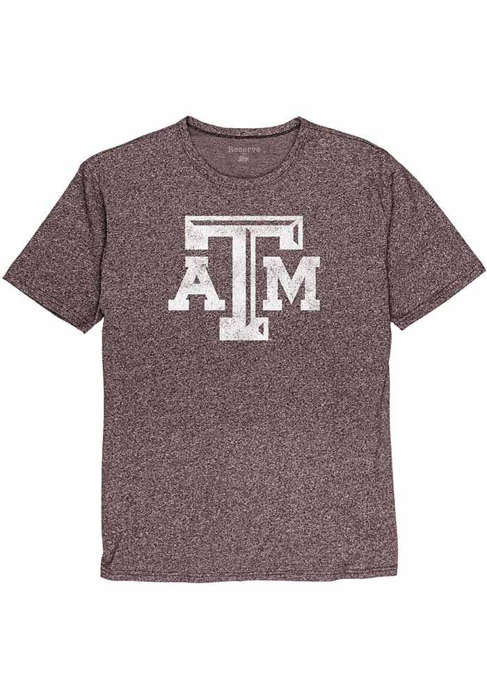 Texas A&M Aggies Maroon Mock Twist Short Sleeve Fashion T Shirt