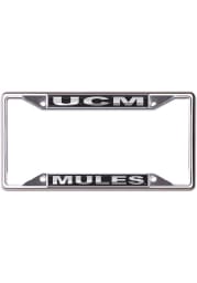 Central Missouri Mules Black and Silver License Frame
