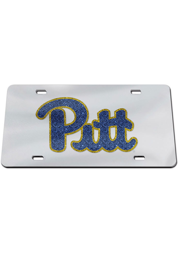 Pitt Panthers Glitter Car Accessory License Plate