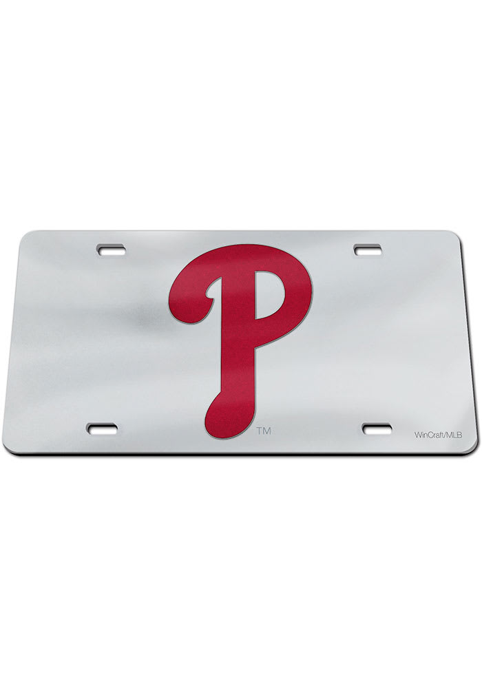 Philadelphia Phillies Glitter Logo Car Accessory License Plate