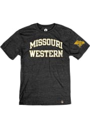Rally Missouri Western Griffons Black Triblend Arch Name Arm Hit Short Sleeve Fashion T Shirt