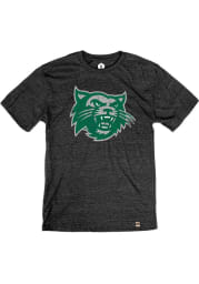 Rally Northwest Missouri State Bearcats Black Triblend Distressed Logo Short Sleeve Fashion T Shirt