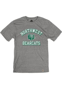 Rally Northwest Missouri State Bearcats Grey Triblend Number One Vintage Distressed Short Sleeve..
