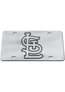 St Louis Cardinals Black on Silver Car Accessory License Plate
